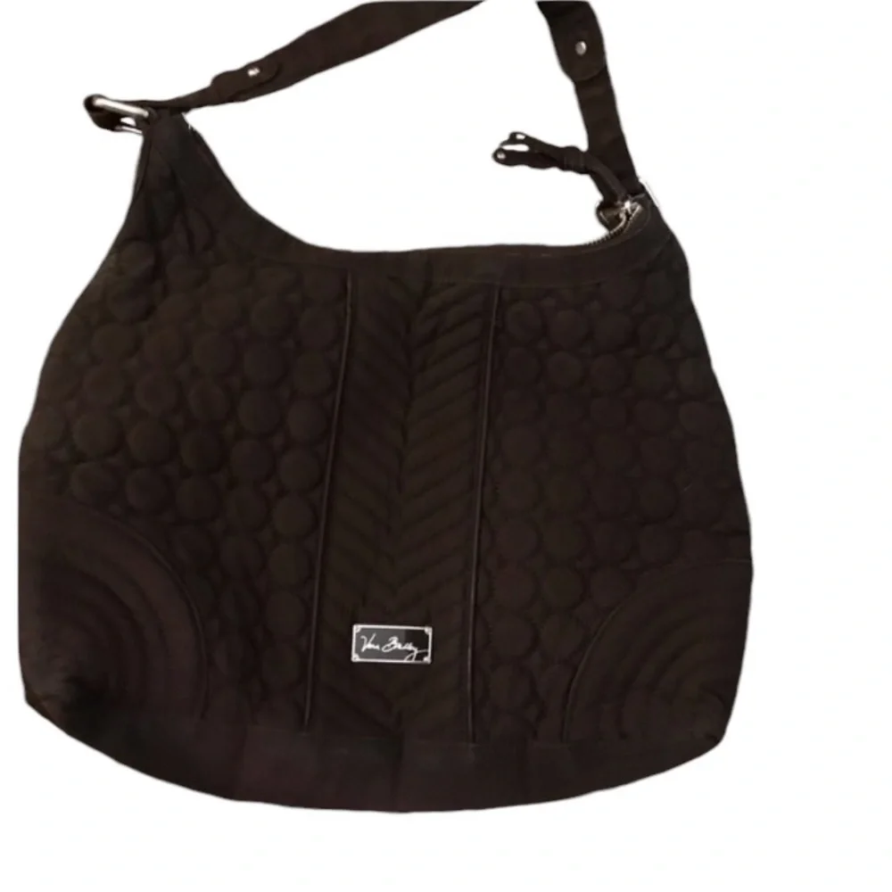 Vera Bradley brown quilted shoulder bag light wear